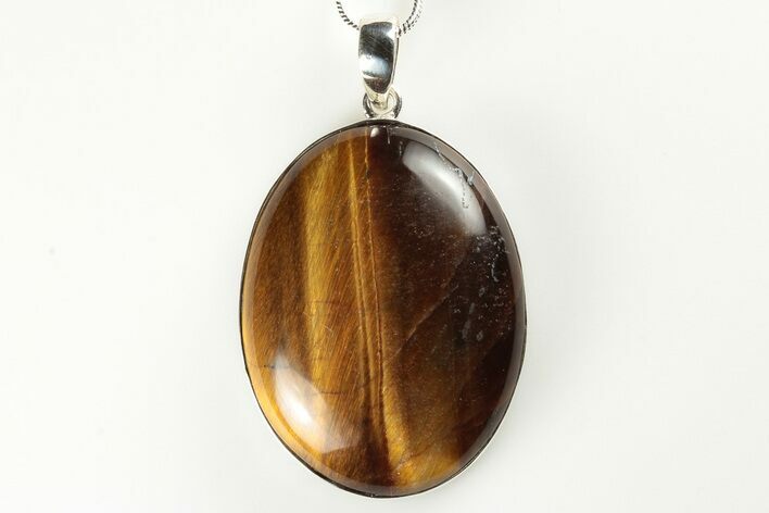 Tiger's Eye Pendant (Necklace) - Sterling Silver #192345
